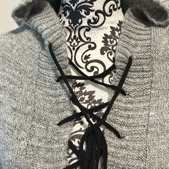 Casual Hoodie Cotton Solid Sweater Coat, Khaki - Picture 3 of 10